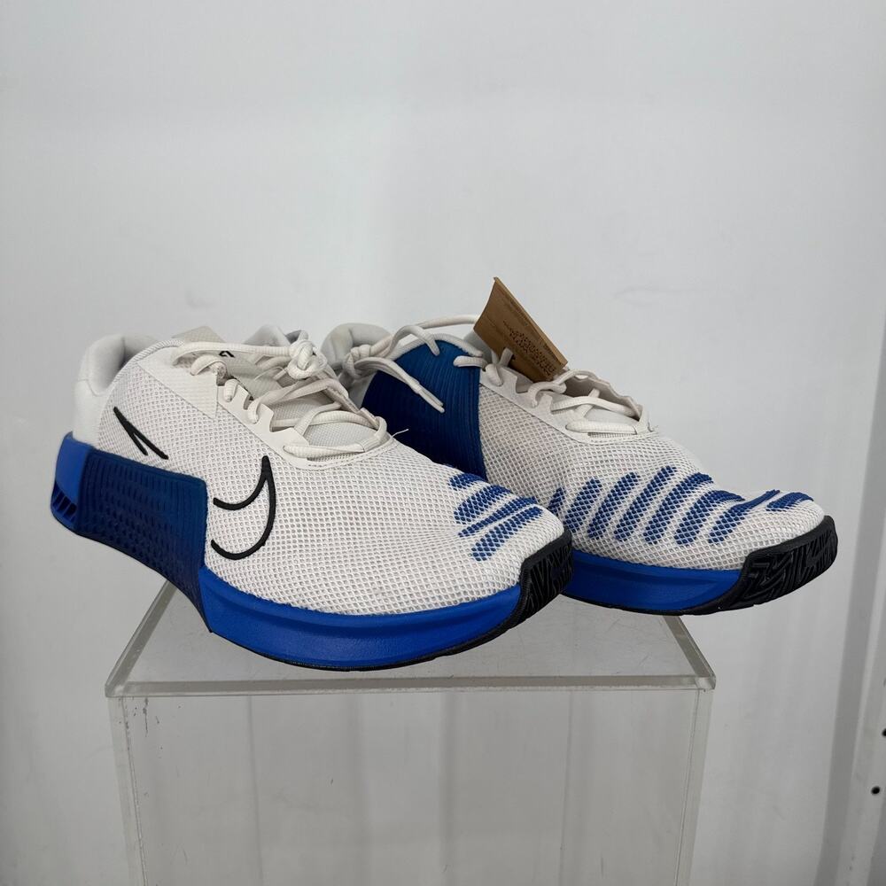 Nike Metcon 9 Workout Shoes Mens 15 White Royal Blue Cross Training DZ2617-008